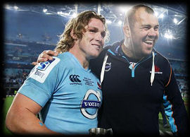 Michael Cheika Michael Hooper NSW Waratahs